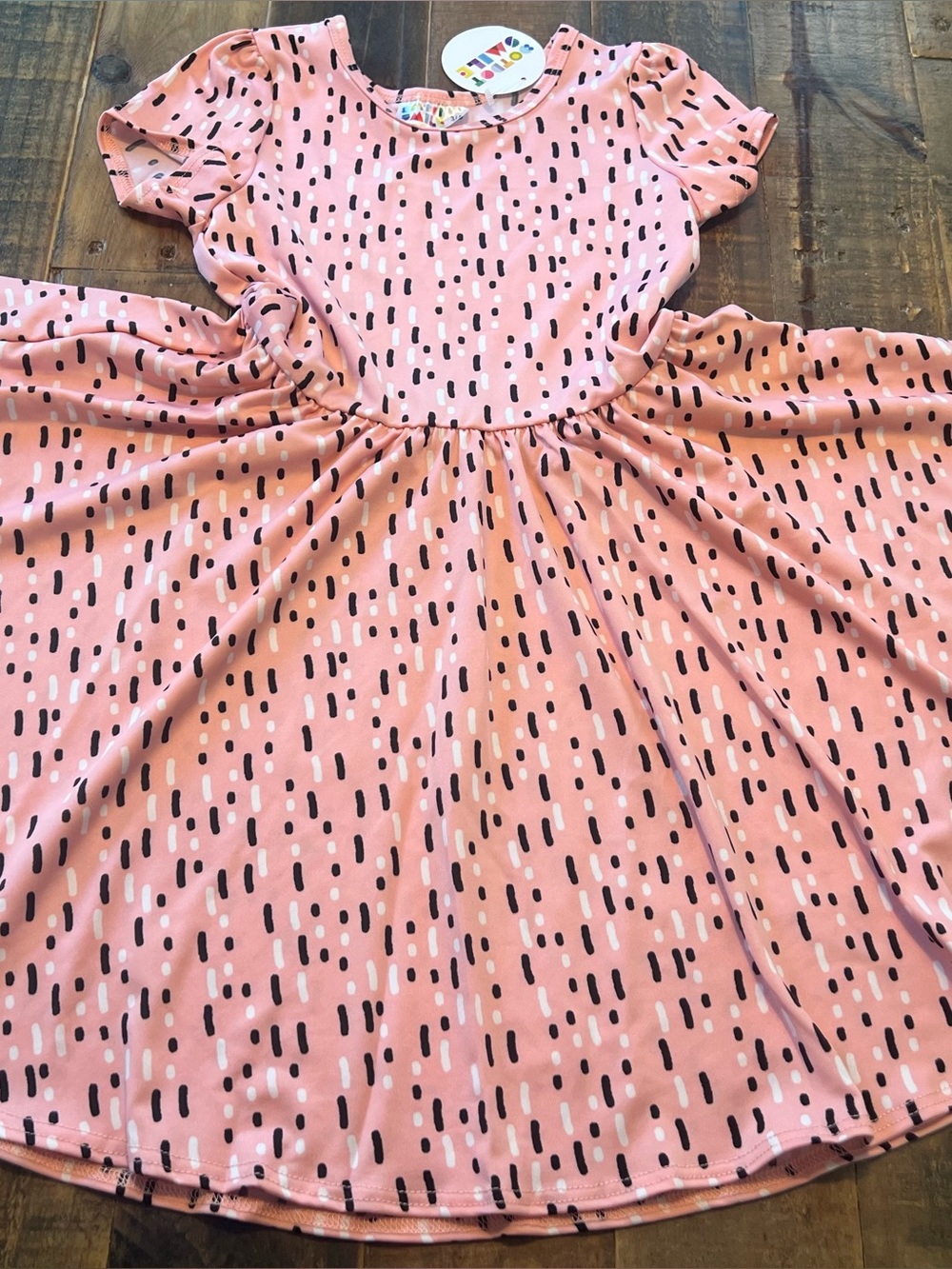 Dot Dot Smile size 3/4 girls pink Cap sleeve twirl dress new